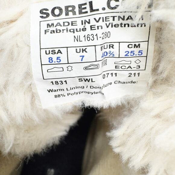 Sorel Women's Tivoli Waterproof Winter Snow Tan Duck Boots 8.5 - Picture 7 of 7